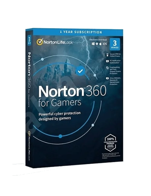 Norton 360 For Gamers - 1-Year / 3-Devices - Global